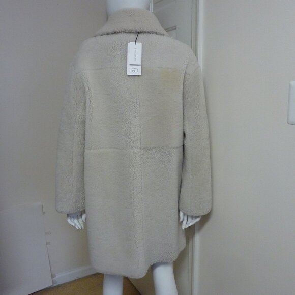 HiSO Gyro Reversible Genuine Shearling & Leather Coat - Picture 14 of 16